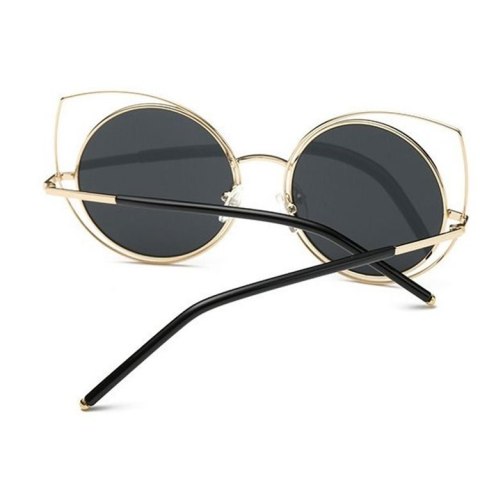 OKULARY LUSTRZANE KOCIE OCZY - CZARNE OK86WZ2