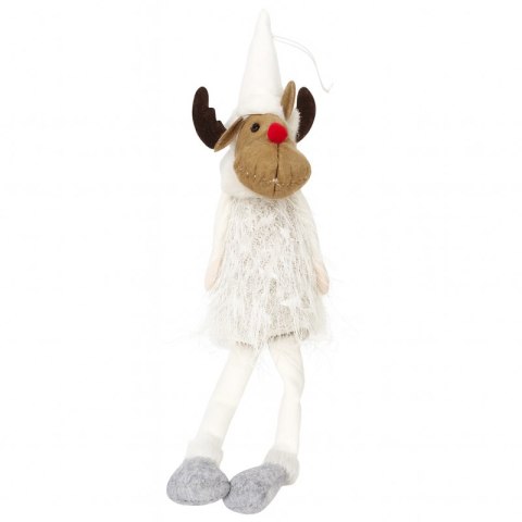 Renifer ŚWIĄTECZNY BOŻE NARODZENIE siedzący 37 cm Z PLUSZU RSN01B
