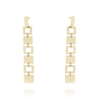 Kolczyki ze stali szlachetnej pozłacanej KST2832