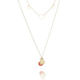 Naszyjnik stal szlachetna pozłacana 14k złotem NST1551