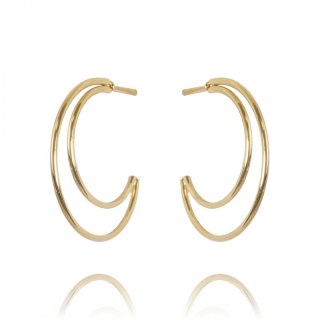 Kolczyki ze stali szlachetnej pozłacanej KST2842