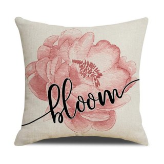 Poszewka na poduszkę 45 x 45 cm motyw wiosenny BOHO POD131