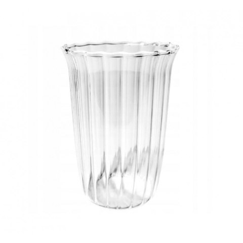 Szklanka ryflowana do kawy, drinków 1szt 420ml 12x8,5cm SZK54