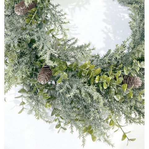 Wianek ozdobny na drzwi, stroik, sztuczna choina jak żywa - średnica 38 cm WSN24