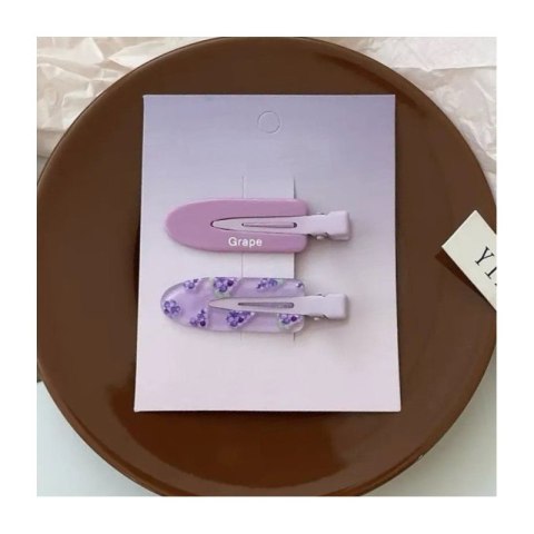 Zestaw 2 spinek wsuwek, klamerek do włosów, Grape, winogrona SP394