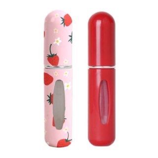 Zestaw 2szt. ATOMIZERÓW podróżnych na perfumy 5ML Truskawki dozownik AK17