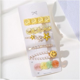 Zestaw 6 sztuk zdobionych Eleganckich Spinek do włosów SP398