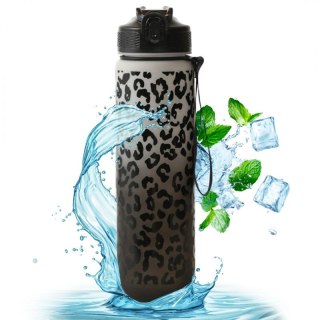 Butelka na wodę, bidon PANTERKA 1L ombre biały z czarnym BD43WZ1