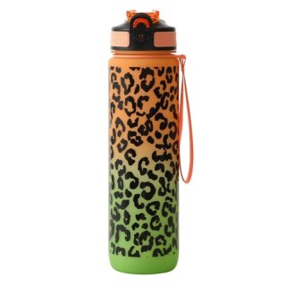 Butelka na wodę, bidon PANTERKA 1L ombre pomarańcz z zielonym BD43WZ3