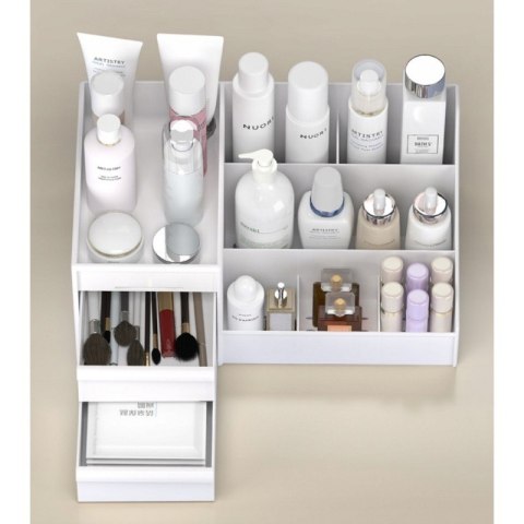 Organizer na kosmetyki biały 25,5x15,5x11,5 cm CB15B