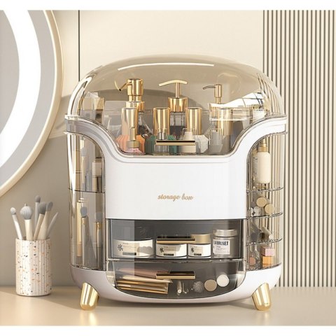 Organizer szkatułka na kosmetyki, biżuterię XL wielopoziomowy CB34