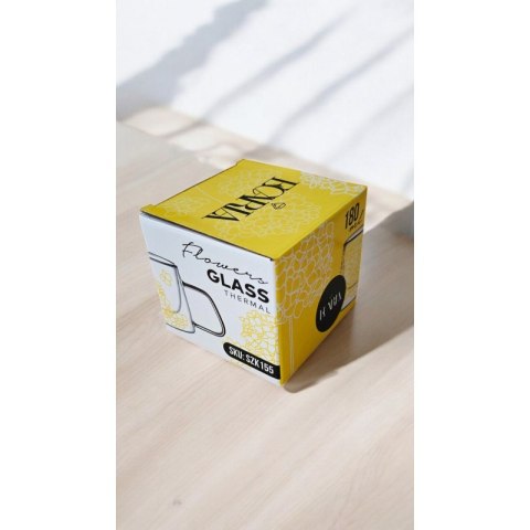 Szklanka termiczna z kwiatami w środku, hortensje 180 ml 1szt SZK155