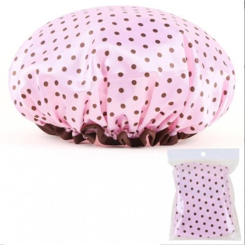 Wodoodporny czepek ochronny, kąpielowy na włosy, do spania, KROPKI KCZ01