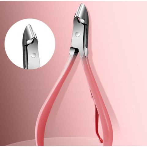 Zestaw akcesoriów do manicure, pedicure w etui różowe 12w1 AK20