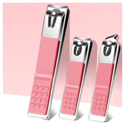 Zestaw akcesoriów do manicure, pedicure w etui różowe 12w1 AK20