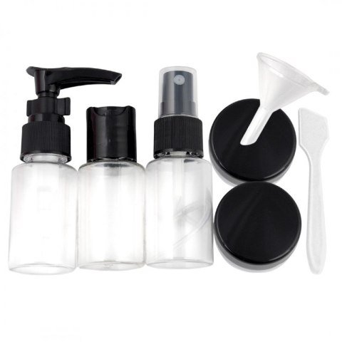 Zestaw pojemniczków i akcesoriów podróżnych 7w1 KS122CZ