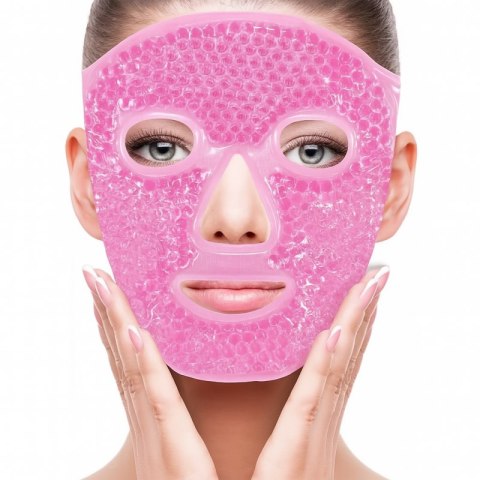 Dwustronna, żelowa chłodząco - rozgrzewająca maseczka na twarz, relaksująca AK22R