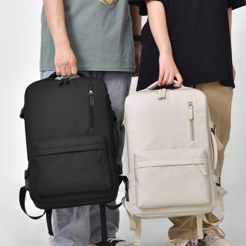 Plecak podróżny, kabinowy do samolotu, wodoodporny z USB, 44x30x16/26cm PL175