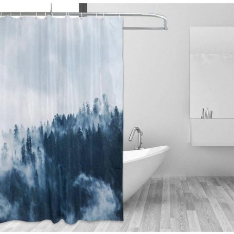 Zasłona prysznicowa, kurtyna z wydrukiem 3D, wodoodporna 200x180 cm ZPR22