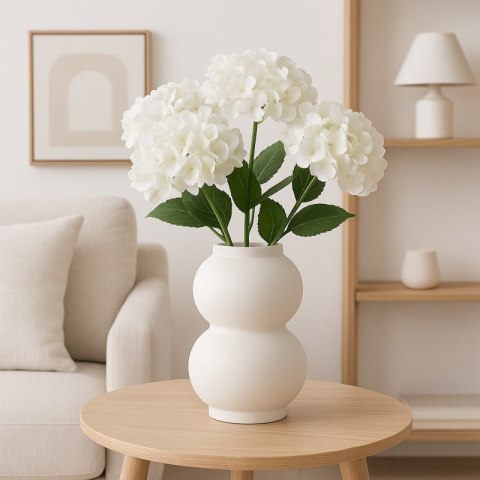 Ceramiczny wazon w pudełku, styl minimalistyczny 20,5×13,5cm - WAZ05