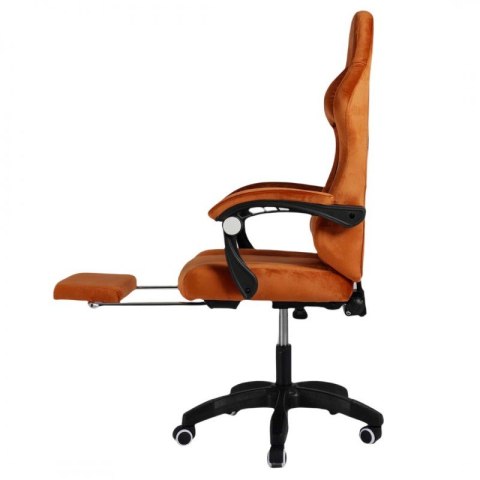 Fotel obrotowy GRIND z podnóżkiem i masażerem, welur - KO36M