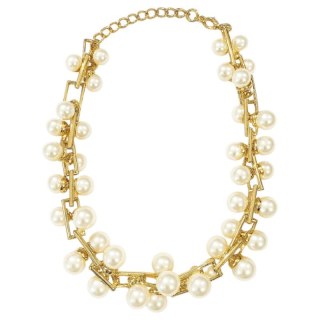 Kolia Zarka perły na złotym łańcuchu, efektowna N97