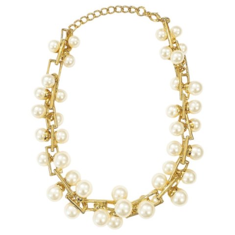 Kolia Zarka perły na złotym łańcuchu, efektowna N97