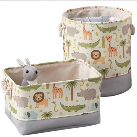 Pojemnik na zabawki kosz, worek na pranie, organizer zwierzątka 40x35cm OR113