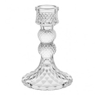 Świecznik dekoracyjny, szklany Glamour 12,5 cm - SW14
