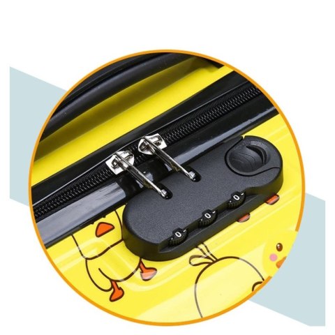 WALIZKA DZIECIĘCA KABINOWA BAGAŻ DZIECI z szyfrem panda niebieska WP07