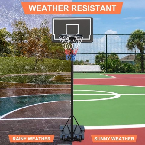 Wolnostojący kosz do koszykówki z regulacja wysokości od 1,79 do 2,13 m. AR13