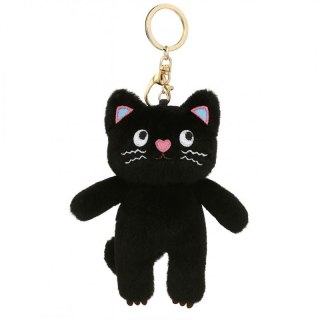 Brelok do kluczy pluszowy kotek czarny BRL396CZ