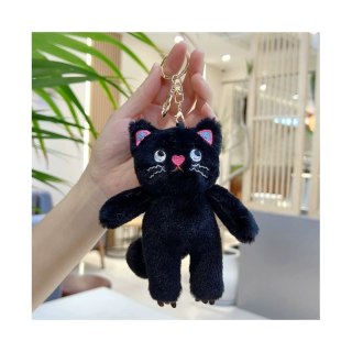 Brelok do kluczy pluszowy kotek czarny BRL396CZ