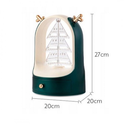 Ekspozytor na biżuterię zielony w świątecznym wydaniu E28ZIE