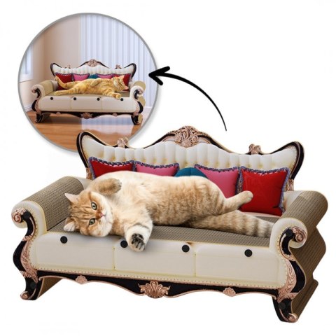 KANAPA DLA KOTA - legowisko, drapak tekturowy- 60 x 27 x 33 cm KOT19