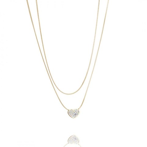 Naszyjnik stal szlachetna pozłacana 14k złotem NST1488