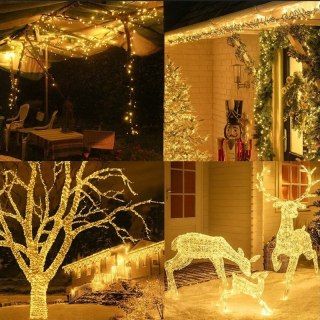 Światełka lampki na żyłce 100 LED USB + programator CIEPŁE BIAŁE LAMP37CB