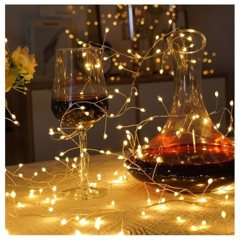 Zewnętrzne/wewnętrzne lampki choinkowe ryż 450 LED 17m, barwa ciepłe białe do dekoracji LAMP60CB