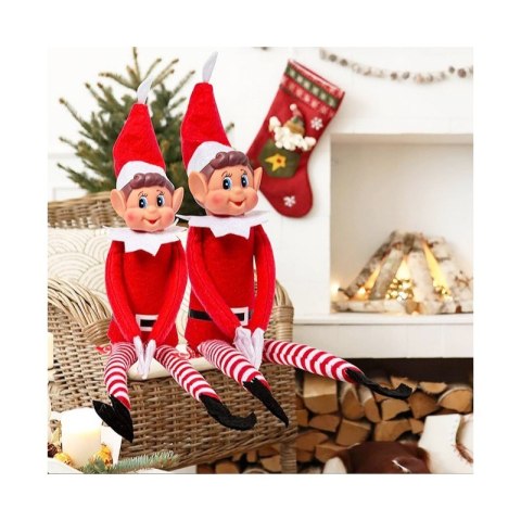 Elf psotnik, figurka skrzat krasnal zabawa adwentowa KSN204