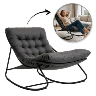 FOTEL BUJANY NA BIEGUNACH OGRODOWY DO SALONU, TARASOWY BUJAK KOKON LEŻANKA KR38SZ