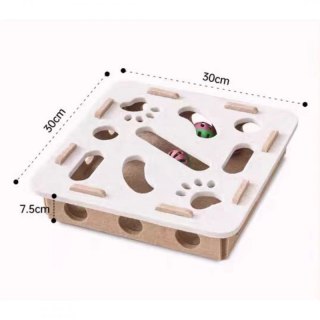 Filcowa logiczna zabawka dla kota, piłeczki z dzwonkami, labirynt, do ćwiczeń KOT28