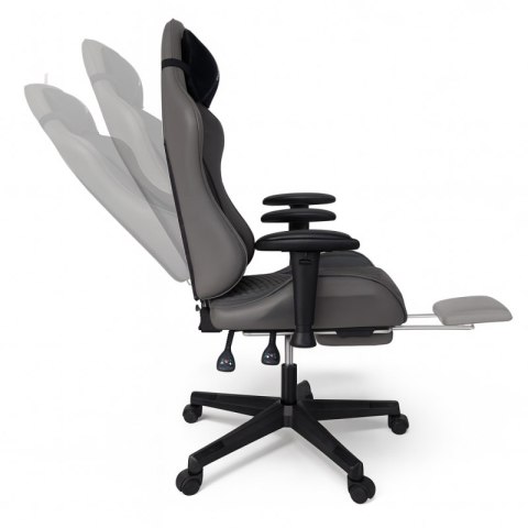 Fotel gamingowy obrotowy EvoChair z masażerem i regulowanymi podłokietnikami KO45SZ