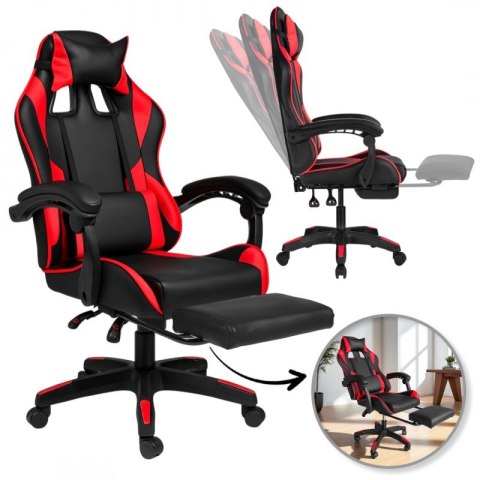 Fotel gamingowy obrotowy z podnóżkiem STRIKER ONE - KO31CZE