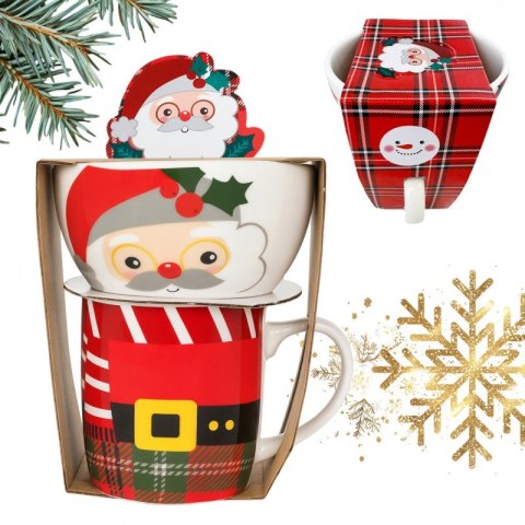 KUBEK ŚWIĄTECZNY 350 ml - zestaw z miseczką 400 ml KB37WZ2