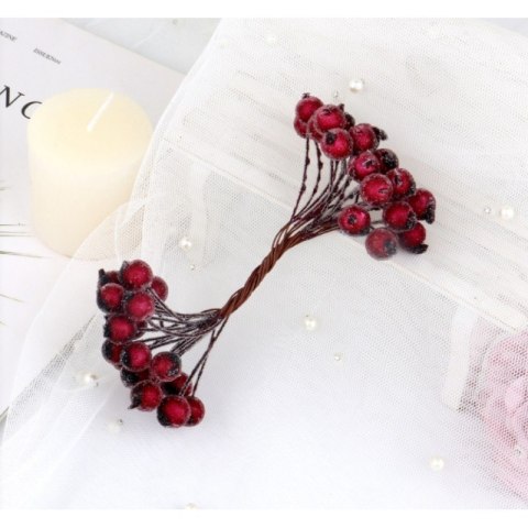 Mroźna jarzębina ciemna sztuczna 20szt wiązka GLZ02