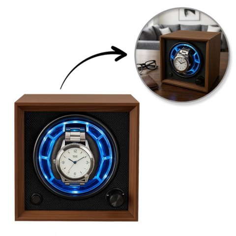 Rotomat szkatułka etui automatyczne na zegarek 1szt. drewno 14x12x12cm PD144