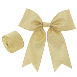 Taśma świąteczna na kokardy, wstążka na prezenty Bożonarodzeniowa 6,3cm x 2m KSN136