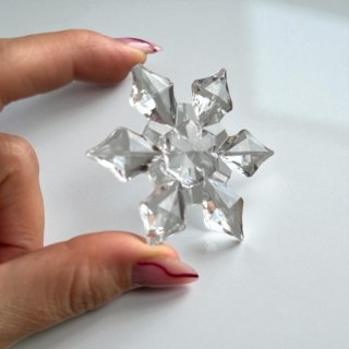 Zestaw zawieszek transparentne śnieżynki 12szt. w opakowaniu BSN71