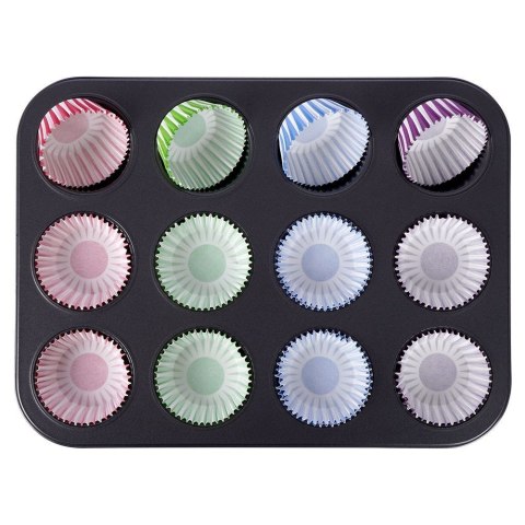 Blacha Forma do Pieczenia Muffinek ORION z Papilotkami Babeczki 35 x 27 cm
