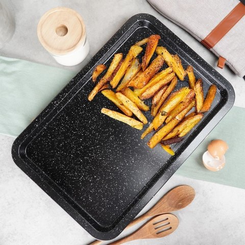 Blacha do Pieczenia Granitowa VILDE 43 x 29 x 2 cm Stal Węglowa